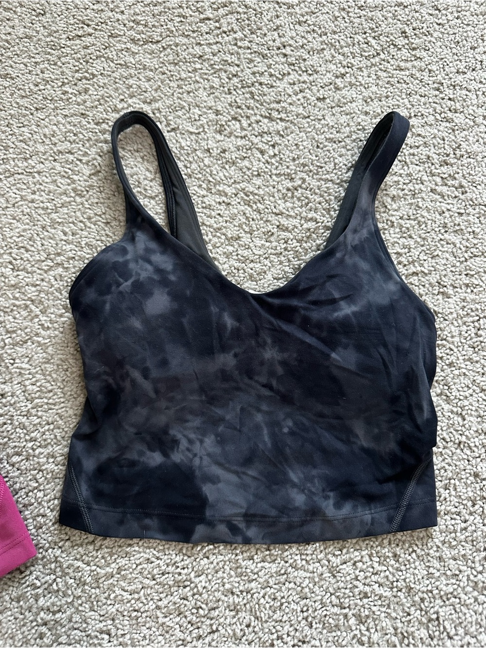 lululemon Black Tie-Dye align tank